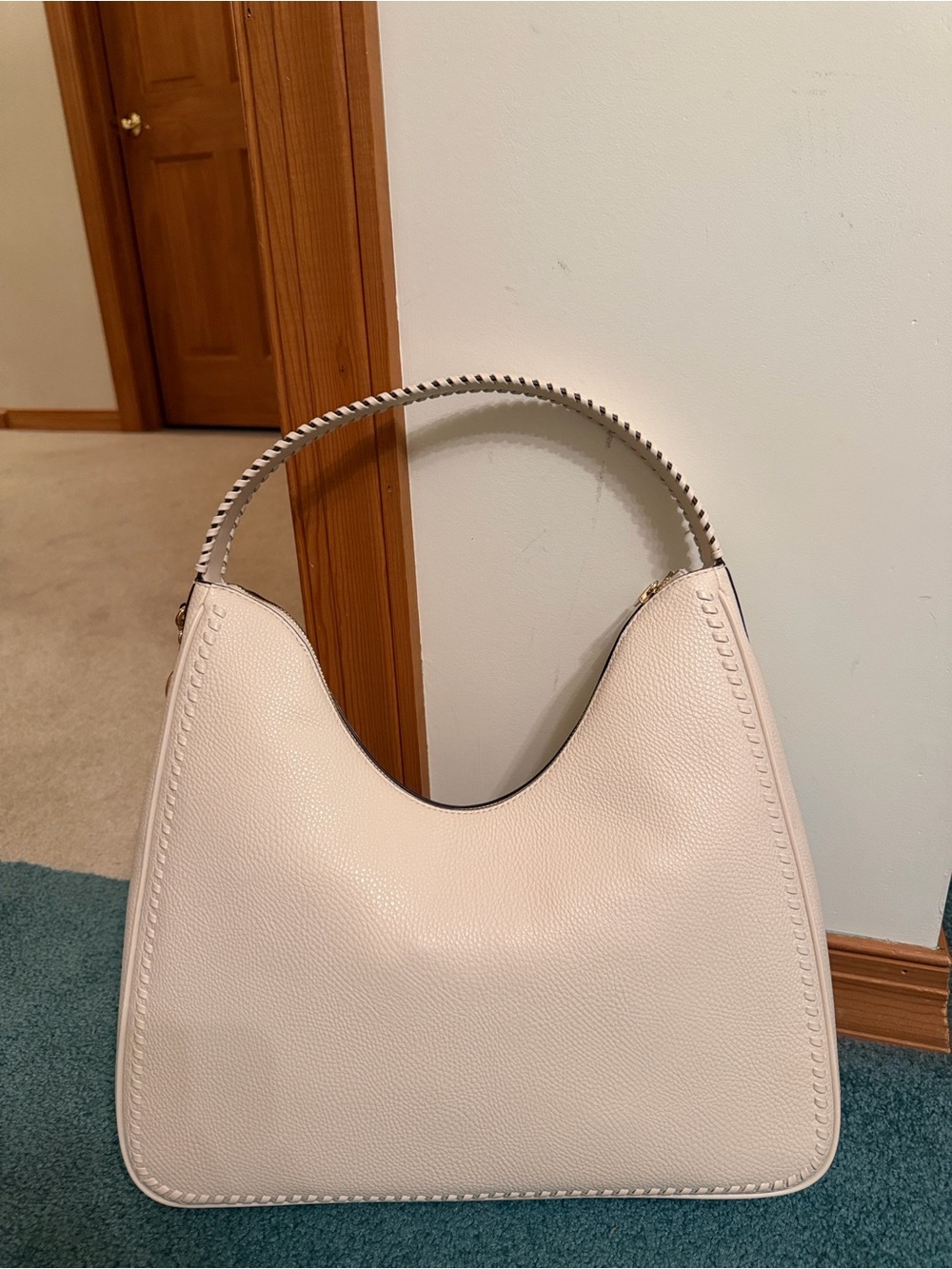 Michael Kors Ivory Nayla Hobo Shoulder Bag - Picture 2 of 5